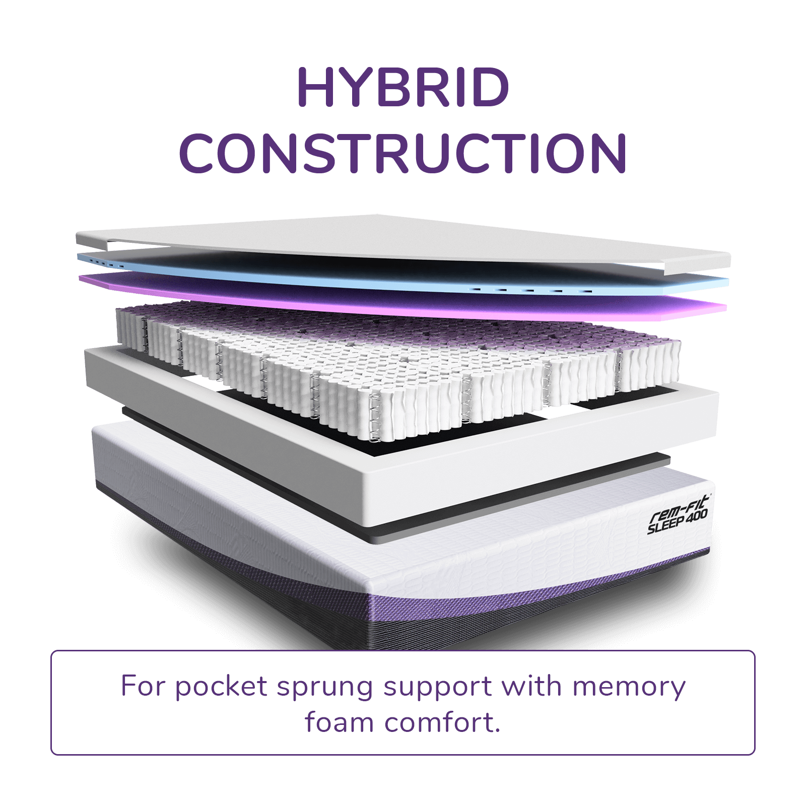 REM-Fit® 400 Hybrid Mattress