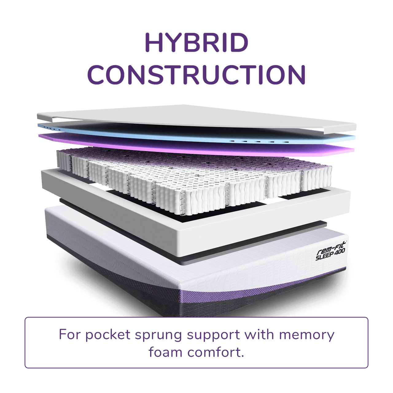 REM-Fit® 400 Hybrid Mattress