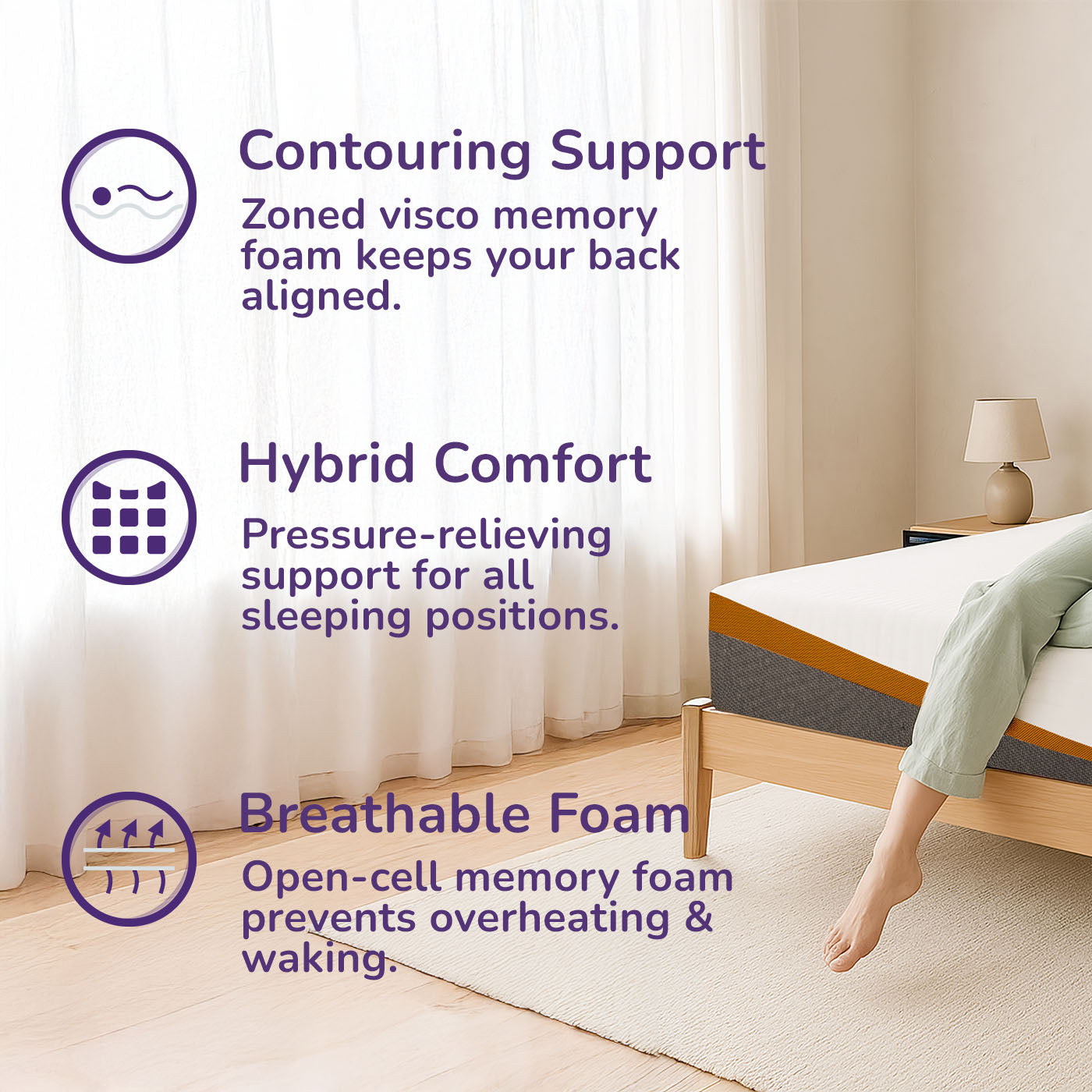 REM-Fit® 600 Lux Hybrid Mattress